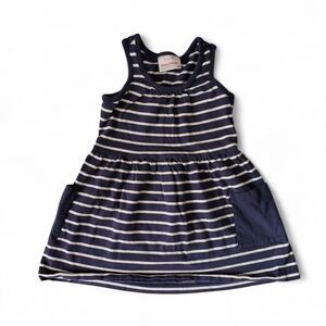 Hanna Andersson Navy Striped Tank Dress